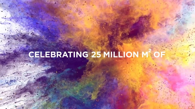 Colorado 25 mio sqm print celebration animation