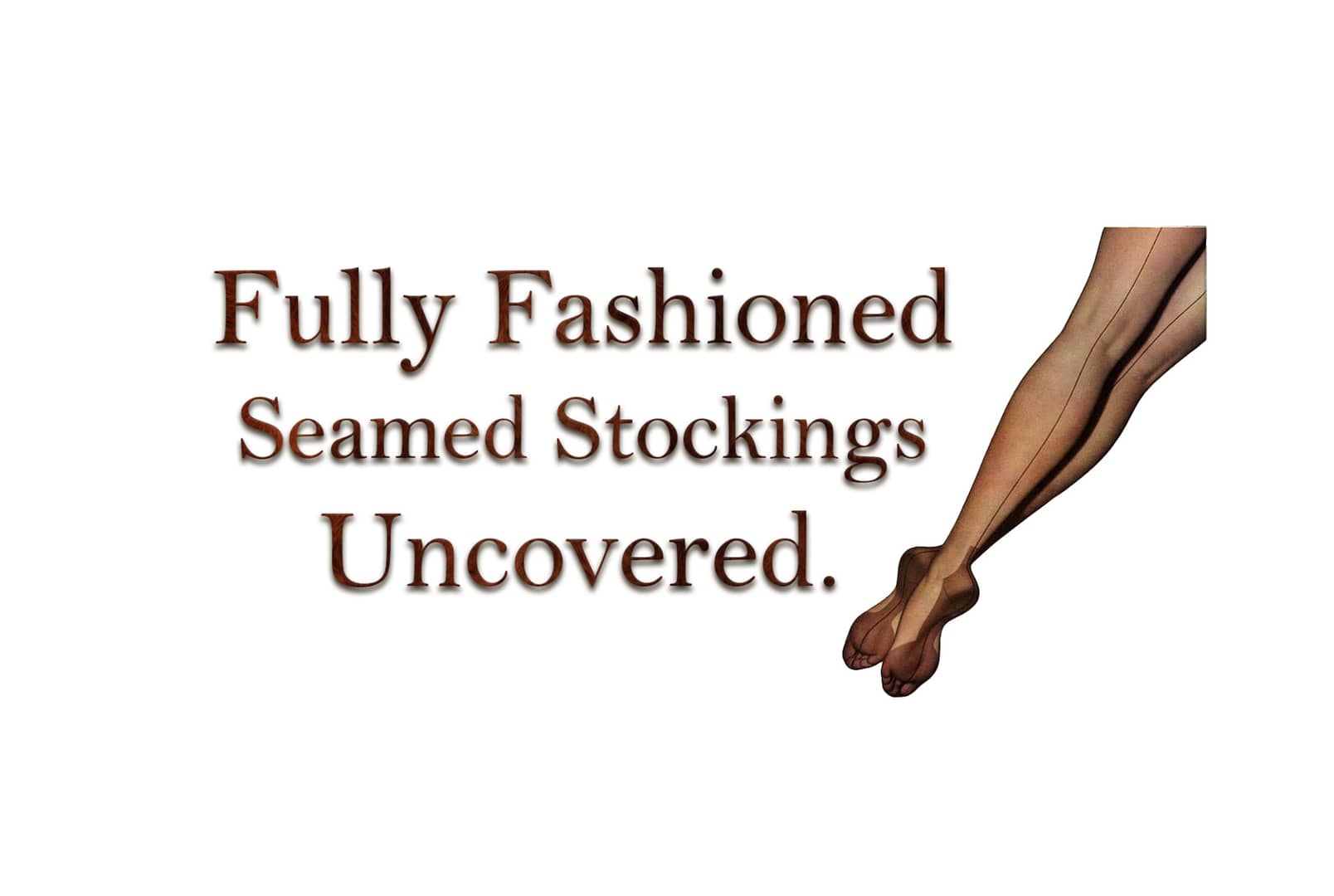 Fully fashioned seamed stockings explained. on Vimeo