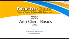 10.03 Webinar: Web Client Basics