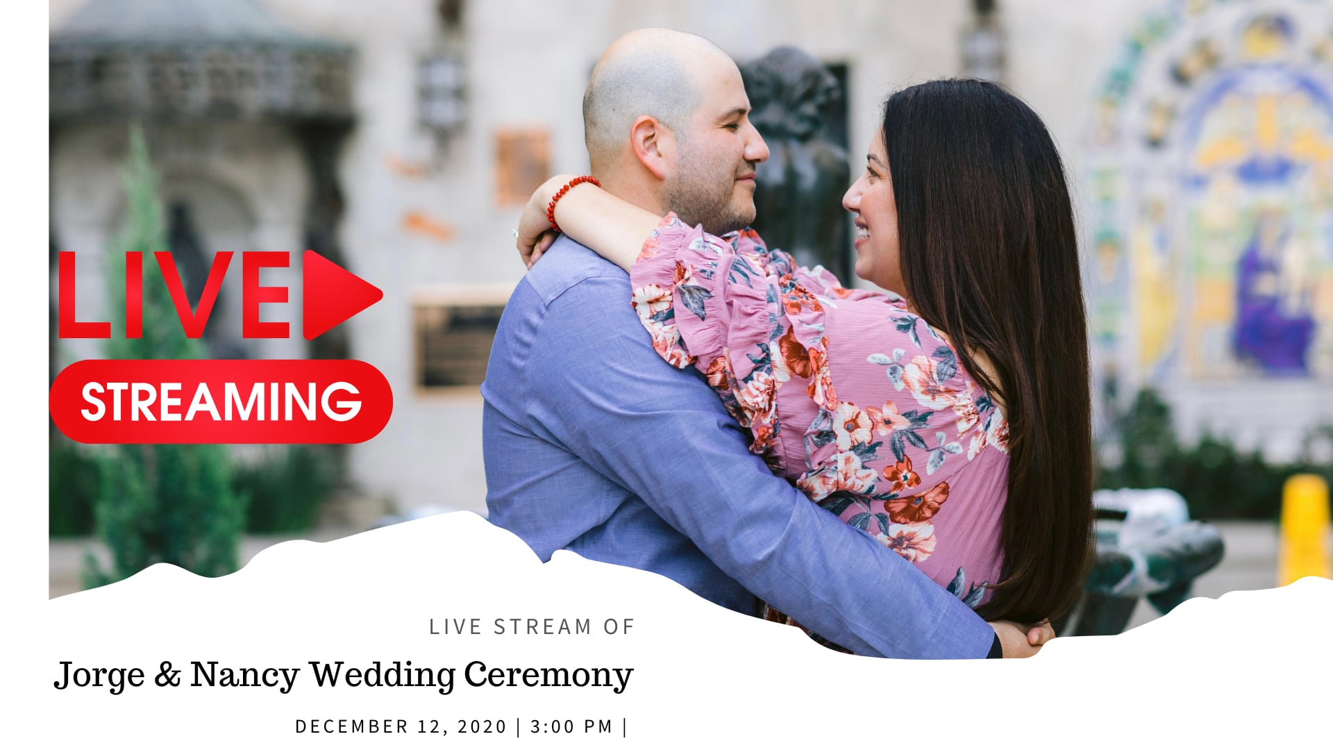 Jorge & Nancy Live Wedding Ceremony | San Fernando Mission