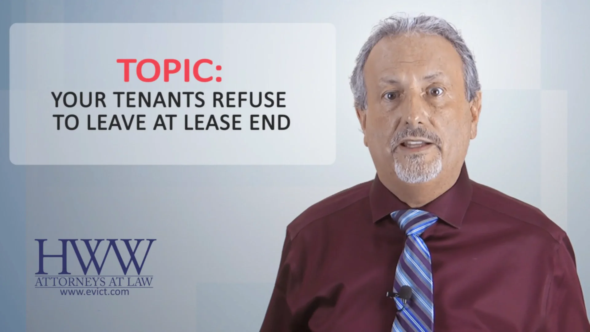 163 YOUR TENANTS REFUSE TO LEAVE AT LEASE END