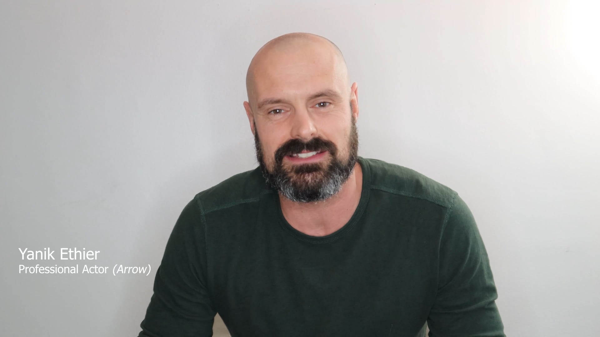 Yanik Éthier Actor (Arrow) Testimonial