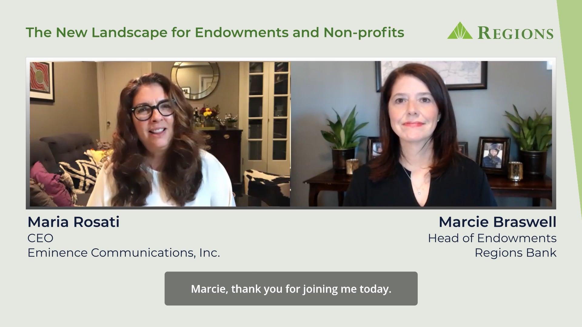 Regions - The New Landscape for Endowments and Non-profits