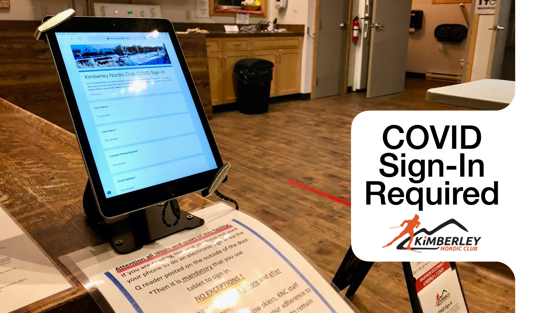 COVID Sign-In Required