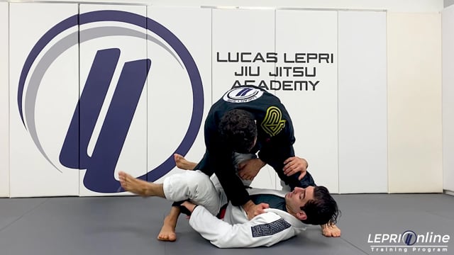 De La Riva to Sweep when Opponent Attempts to Pass