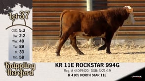 Lot #37 - KR 11E ROCKSTAR 994G