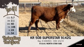 Lot #51 - KR 50B SUPERSTAR 9142G