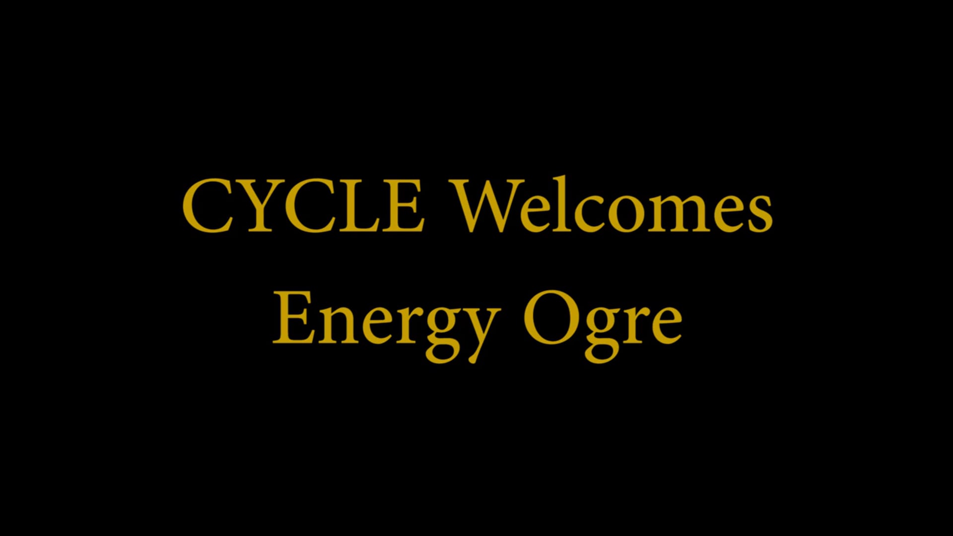 CYCLE Welcomes EnergyOgre