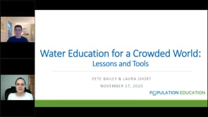 Water Education for a Crowded World: Interactive Lessons and Tools