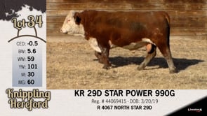 Lot #34 - KR 29D STAR POWER 990G