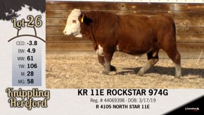 Lot #26 - KR 11E ROCKSTAR 974G