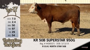 Lot #17 - KR 50B SUPERSTAR 950G