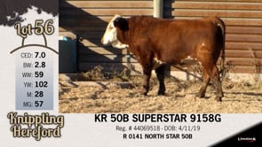 Lot #56 - KR 50B SUPERSTAR 9158G