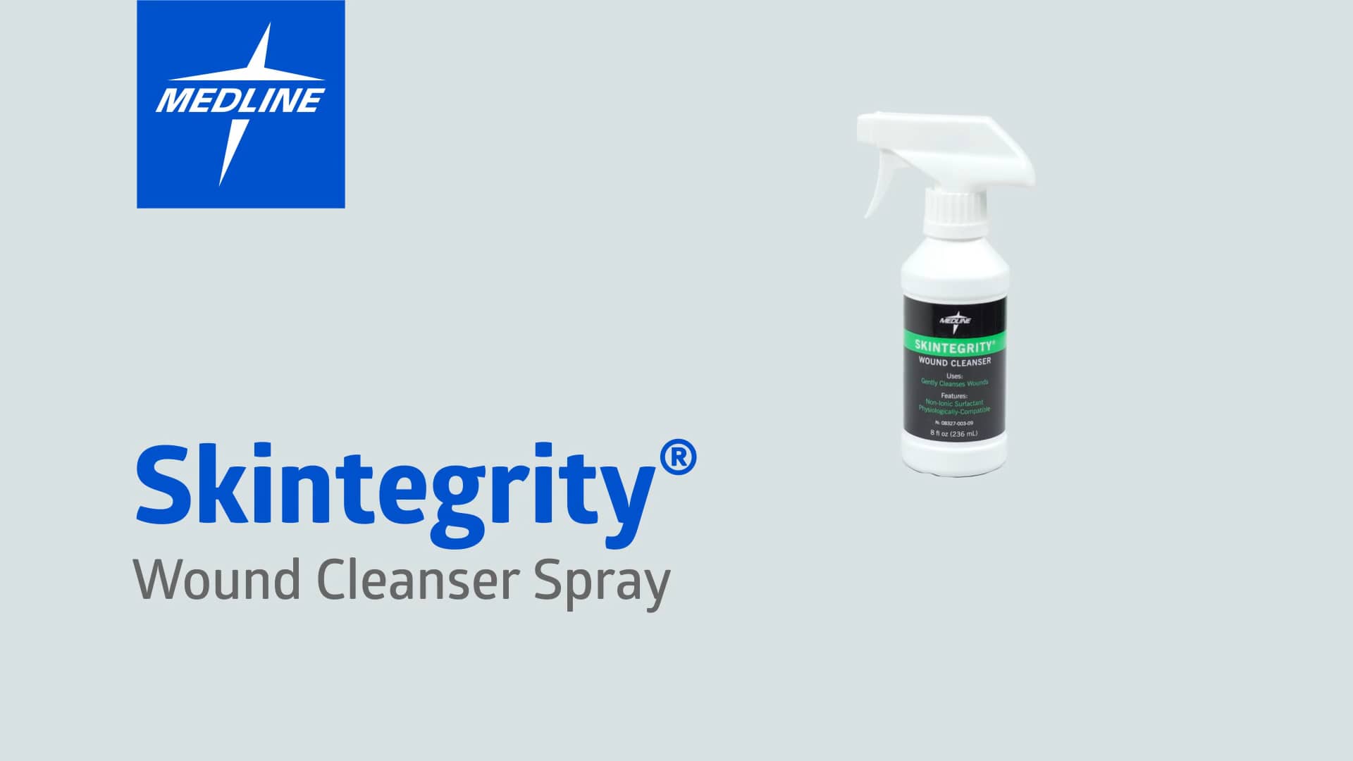 Skintegrity Wound Cleanser Spray Application Video on Vimeo