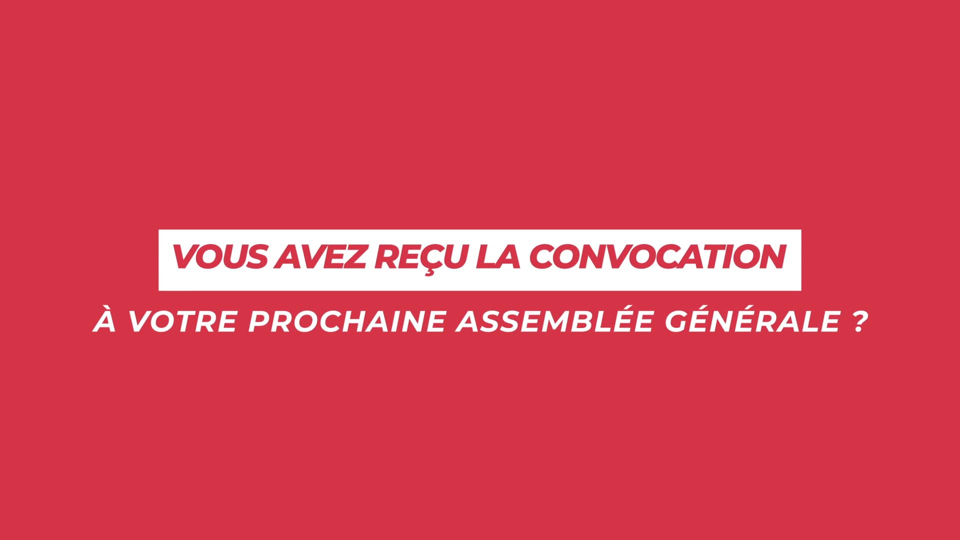 Assemblées Générales Vote Par Correspondance Digitalisé On Vimeo