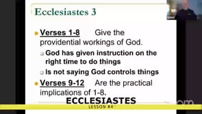 Ecclesiastes - (Lesson #5) - Chapter 4