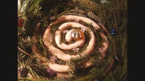 Salt Dough Winter Spirals