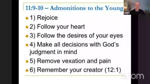 Ecclesiates - Chapter 12 - (Lesson #14)