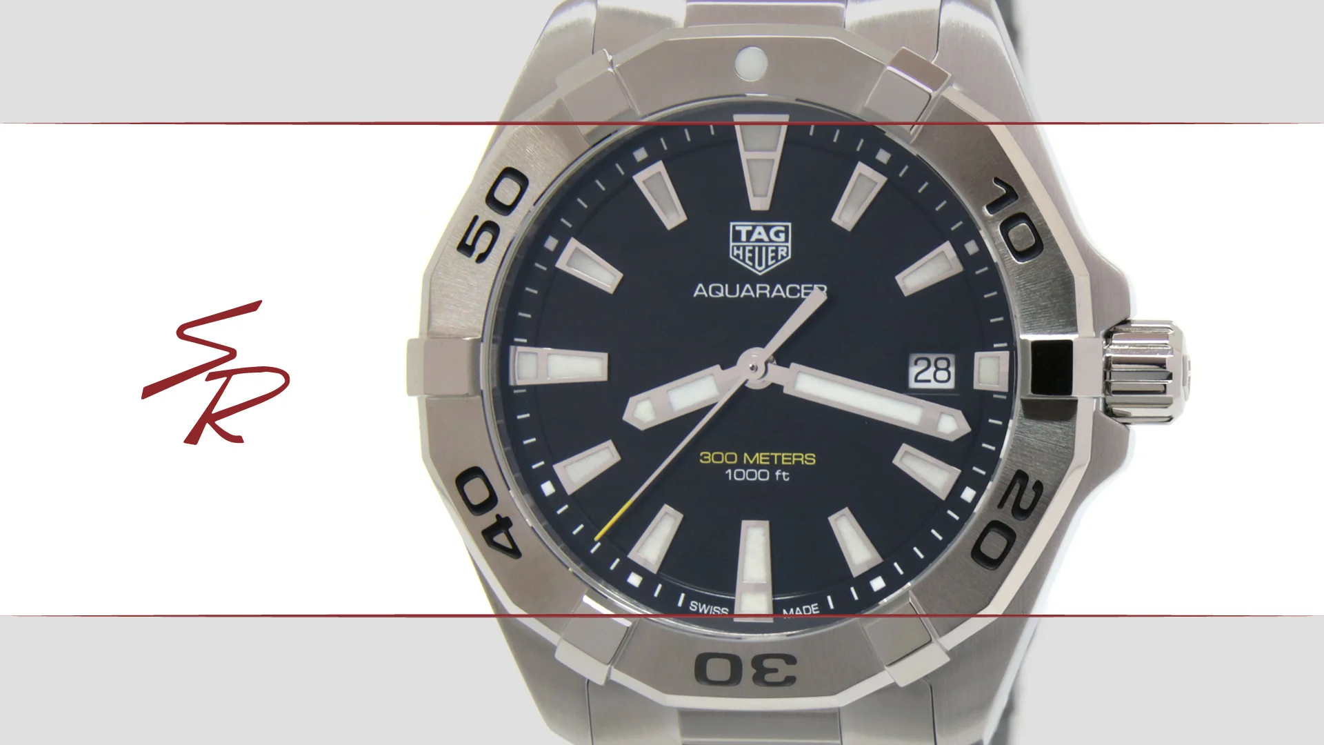 Tag Heuer Aquaracer Quartz 300m Black Steel WBD1110.BA0928