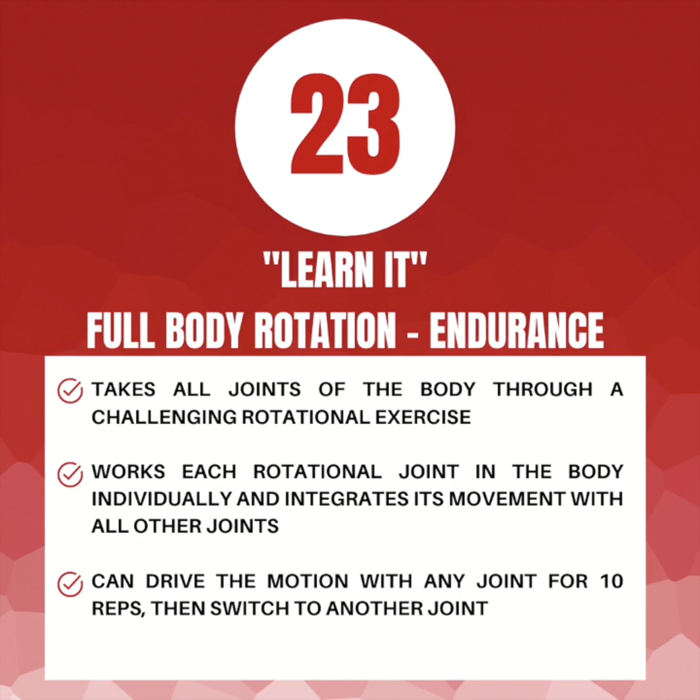 #23 Full Body Rotation - Endurance