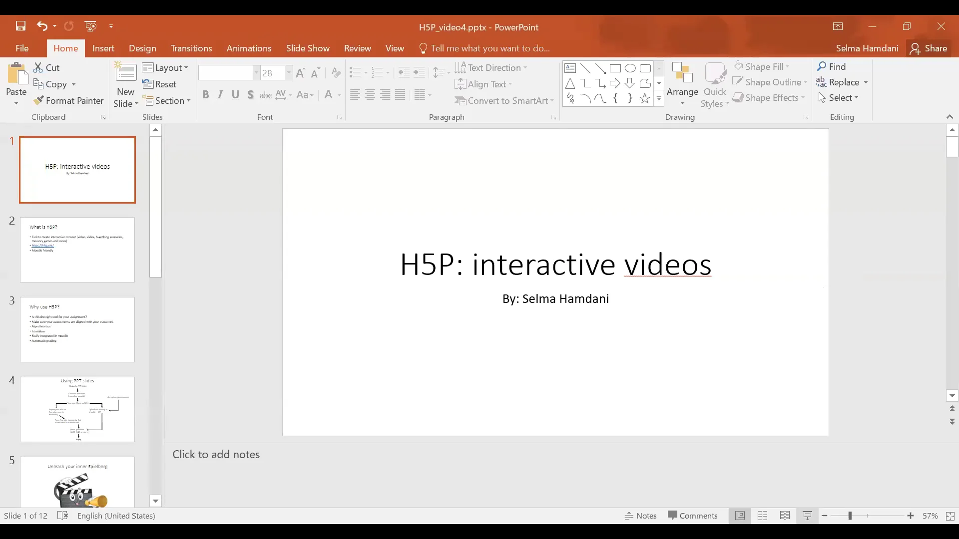Using H5P to Create Interactive PowerPoint Videos in Moodle on Vimeo
