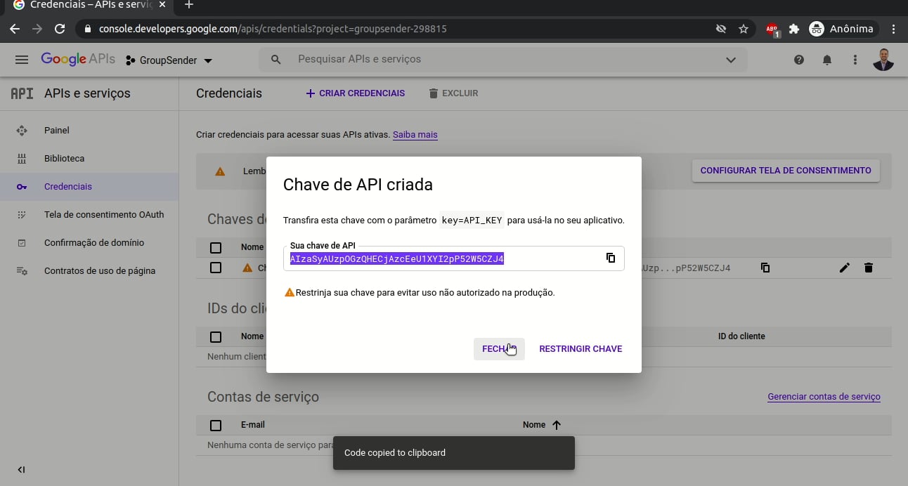 Google search api on Vimeo