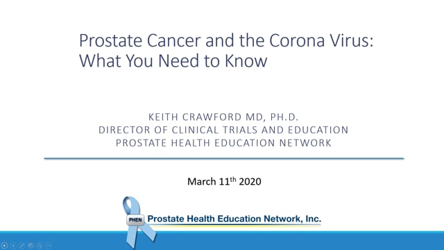 The Coronavirus and Cancer Patients with Dr. Keith Crawford