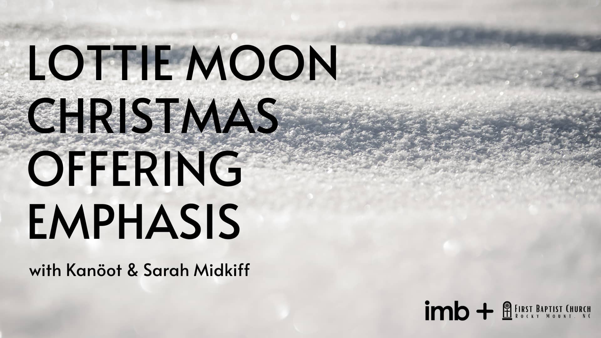Lottie Moon Christmas Offering Emphasis on Vimeo