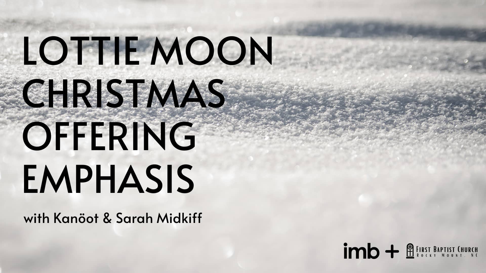 Lottie Moon Christmas Offering Emphasis on Vimeo