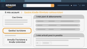 amazon com aiuto annullare un iscrizione a kindle unlimited