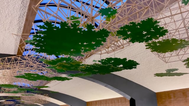 Shy Canopy by Carin Mincemoyer at Pittsburgh International Airport