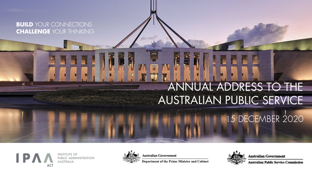 2020 Annual Address to the Australian Public Service