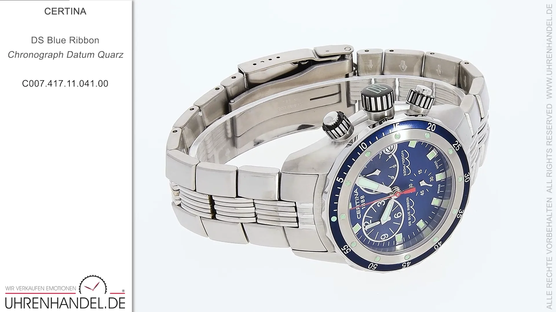 Certina blue best sale ribbon chronograph