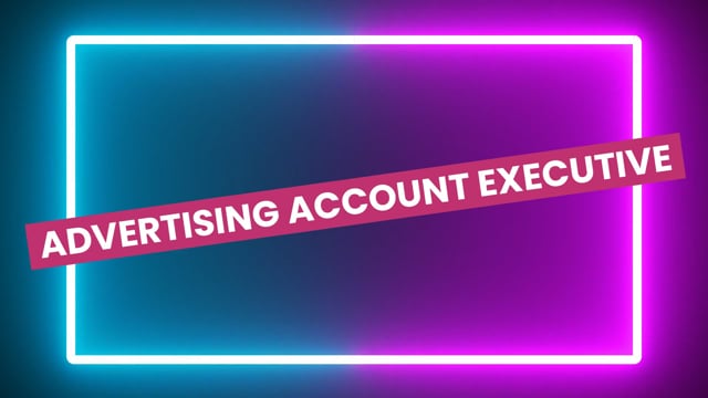 Advertising account executive video 1