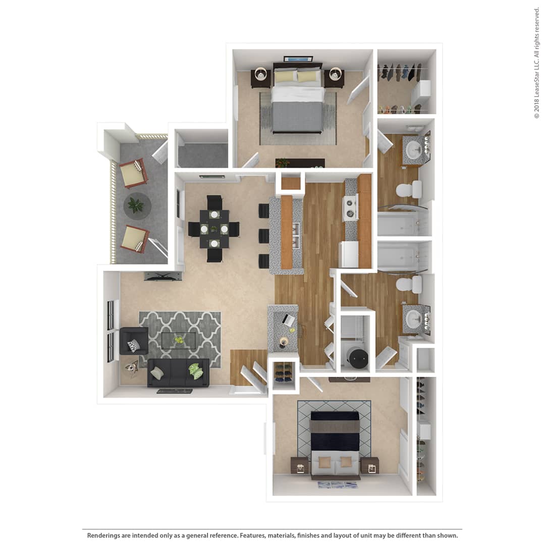 Savoy Of Garland B2 2B, 2B 1,012 sq.ft on Vimeo