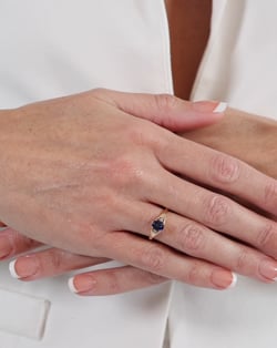 Vídeo: Anillo Zafiro y diamantes Plata de Ley 925