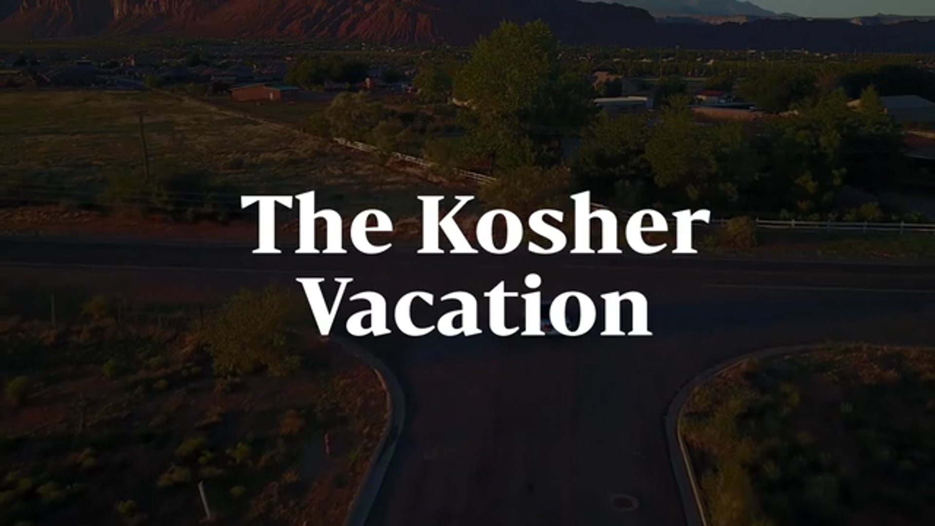Ben Yomo: The Kosher Vacation
