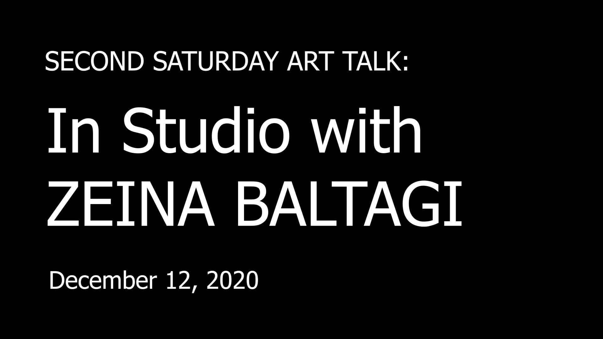 In Studio with Zeina Baltagi, CACAC Gallery