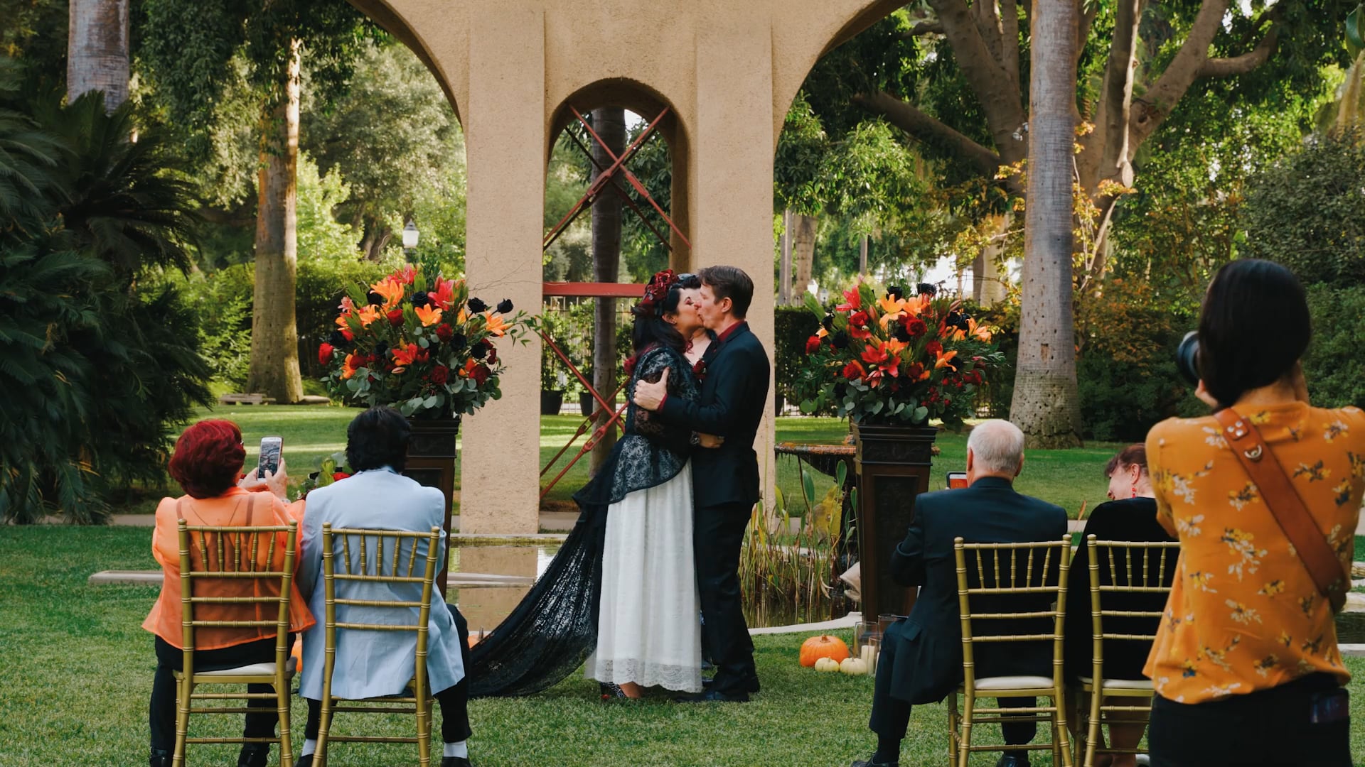 Jeff & Lindsay Wedding Ceremony | Castle Green Pasadena