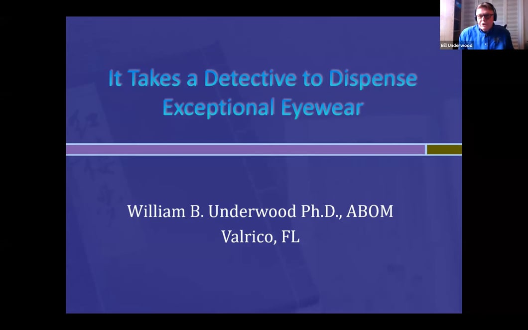 It Takes a Detective to Dispense Exceptional Eyewear