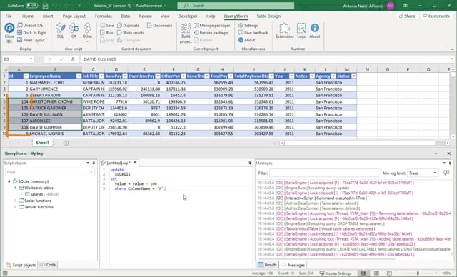 SQL querying cells