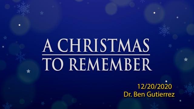 A Christmas To Remember 03 | Dec 20, 2020