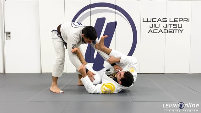 Half Lasso with Spider Guard to One Leg X to Spider Guard Sweep to Side Control