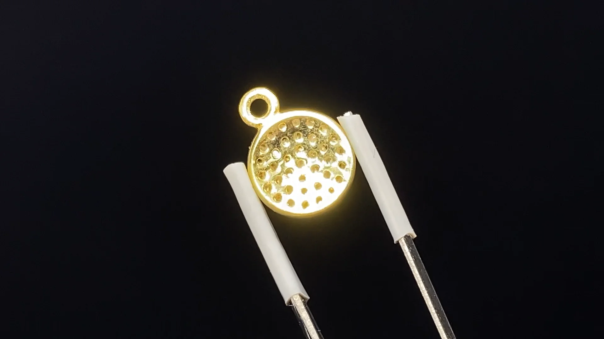 ダイヤモンド コインチャーム 8×8×2mm 18KGP製 1個|天然石 ダイヤモンド コインチャーム 8×8×2mm 18KGP製 1個|天然石