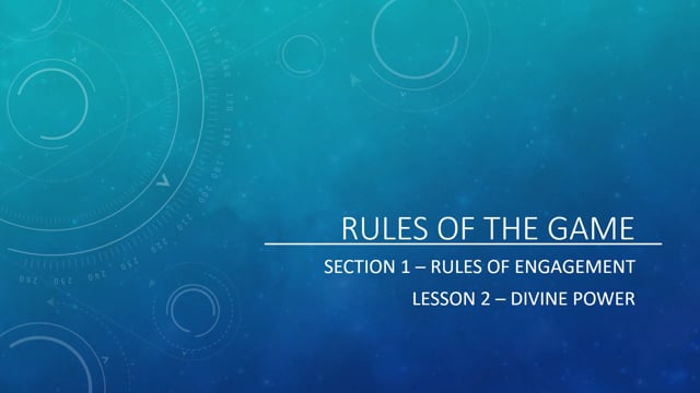 Ruels of Engagement - Divine Power