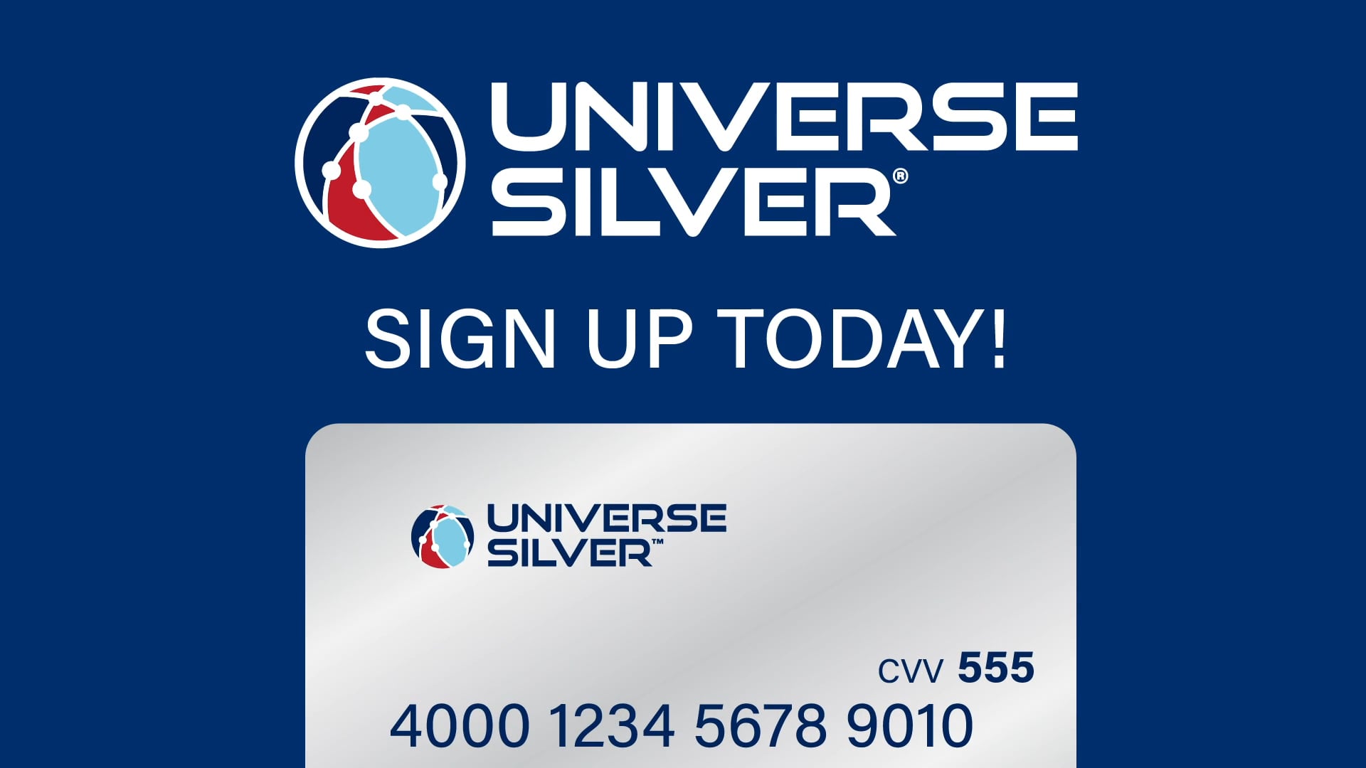 Introducing the Universe Silver® Virtual Card!