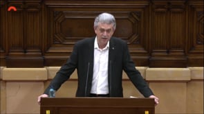 Rafel Bruguera s'acomiada del Parlament recordant Martí Rouret