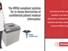Intimus | HIPAA Compliant Solution for In-House Destruction of Confidential Patient Medical Info | 20Ways Winter Retail 2021