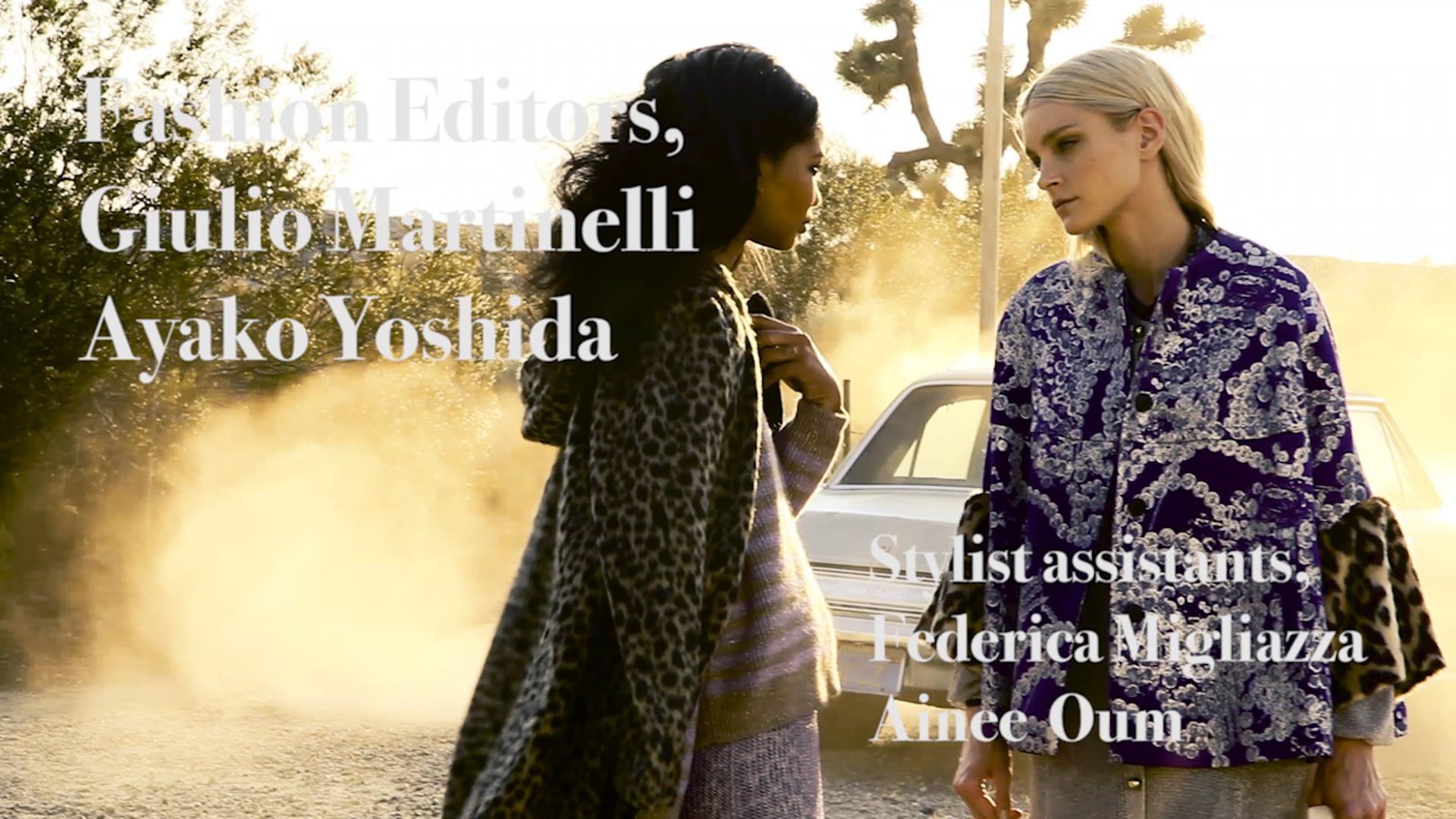 Vogue Italia with Chanel Iman and Jessica Stam
