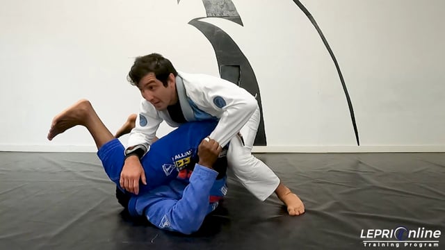 Spider Guard with Half Lasso Escape to Leg Drag Attempt to Side Control